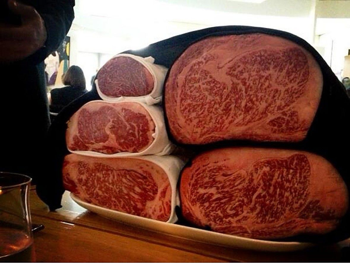 Wagyu beef selection