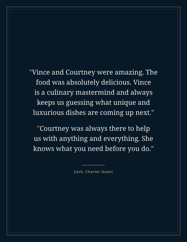 Reference from Zack, charter guest