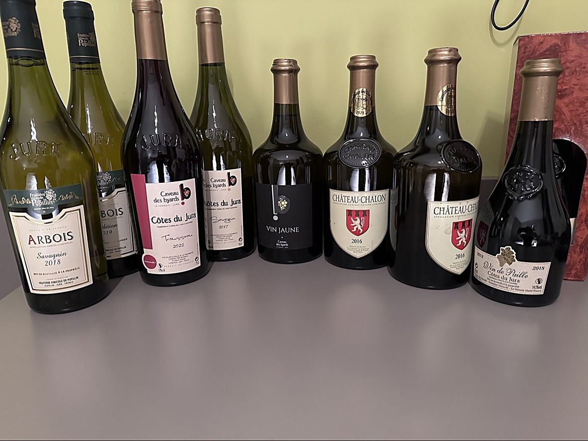 Jura wine collection lineup